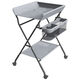 Table de couches table de soins pour bébé nouveau-né bébé couches table massage baignoire tactile multi-fonction pliable 2023 table de couches gris exclusif