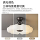 Tiffania 2025 Neues französisches mittelschwerem Stil Schlafzimmer Deckenlampe Neues chinesisches Augenschutz Volles Spektrum Guangdong Zhongshan Lampe M2601-500 Drei-Farben-LED-Doppelschicht Decke