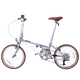 DAHON D10 folding bicycle 20-inch 10-speed adult male and female student retro leisure bicycle HAC003 electroplated silver
