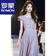 Romon (Romon) Vestido para el verano femenino 2024 Nuevo hermoso Temperamento de falda larga Celebridades de collar de mangas de alta gama alta s Vestido s