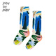 Jnby by JNBY new Jiangnan cloth children's socks mid-tube socks fun 25 spring boys and girls 6P3N13240 901/colorful mixed/gradient 1 pair 7-10 years old