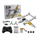 Aeronave de control remoto FX816 transfronterizo FX816 P38 P38 Lightning Fighter Aircraft de ala fija Modelo 2.4G Control remoto Glider
