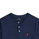 
Polo Ralph Lauren Boys Classic cotton jersey Henry shirt RL43151 410-Dark Blue L