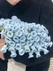 山头林村玫瑰花毯子成品成品玫瑰花束毯子盖毯毛毯毛线钩织材料包手工编织 (A753)大号110cm[淡蓝+肉粉玫瑰