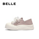 Belle (Belle) Chaussures de planche en deux pièces pour femmes 2025 Automne Nouveau arc mignon Saux décontractées et solées épaisses B2629cm5 violet 36 (230 mm)