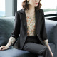 El nuevo traje profesional de la primavera y el verano de Rongxitu's Fashionable y Fashionable de Rongxitu para hacer que se vea delgada y elegante 695-Flower-Green-Tres piezas XL 40