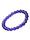 Youshu Natural Tanzanite Bracelet Women's Tanzania Heart of the Ocean Purple Sapphire Crystal Gemstone Bracelet Ice Transparent Elegant Jewelry A20 Size 5.5mm