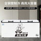 冰熊（bingxiong）冰柜商用省电王家用冰箱铜管大容量双温冷冻冷藏双门卧式冷柜 BC/BD-1098