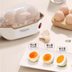 Egg cooker, steamer, electric steamer, small stewing and steaming all-in-one small steamer, omelette pot, small steamed egg artifact, household dormitory electric frying pan, small appliance, small electric cooker, double layer, simple white, 6 eggs, free measuring cup