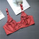 Shan Nanwei [2694 people] European and American Spongeless Sexy 200Jin [Jin equals 0.5 kg] Large size bra set, gather fat MM big white suit 90E