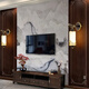 Recordando el pasado, el nuevo estilo chino de cobre más madera lámpara de pared retro sala de estar lámpara decorativa lámpara de pared lámpara de pared al estilo chino salón de té sala de estudio 7029b/cobre + madera + piedra de nube de imitación piedra