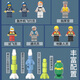 LEGO H-20 Stealth Bomber Toy J-20 Fighter Model Assemblé Aircraft J-35 Air Force J-35 Fighter Fighter 1503 Blocaux de construction lumineux