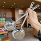 
Enshousu's new stainless steel high-value household kitchen long-handled hot pot spoon soup deepening spoon Internet celebrity colander porridge spoon 12023 Buling Buling special thick 5 cm thick 7 cm