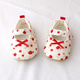 Meng Yilan (MENGYILAN) 0-6 to 12 months spring and autumn baby shoes soft sole toddler shoes baby girl floral princess shoes newborn shoes floral red 12 inner length 11.0cm size 12