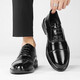 Yierkang Offizielle Website Casual Leather Schuhe Männer Britisch spitze Zehen Business Formale Wear Arbeiten Bräutigam Hochzeit Nachtclub Friseur Schwarz Koreanisch Version 6626 Schwarz 41