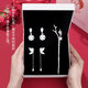 Sangma high-end gift box hair accessories hairpin set hairpin silver needle earrings earrings birthday gift Teacher's Day gift practical