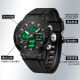 Raelli Electronic Watch Student Student Adolescente alistó Militar Military Sports Multifuncionales Luminoso Watrino Electronic Watch Watch Tending 6191. Verde