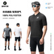 ROCKBROS cycling suit shorts shorts men's breathable outdoor running sports top summer Landi-White L