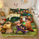 Cartoon All-Cotton Bears Bears apparaissant dans les enfants, garçons et filles en trois pièces Dormitory Dormitory Four Set personnalisable 3891V Single Quilt Cover (220240cm)