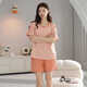 Langsha 2025 Pure Cotton Summer Pajamas Women Pulover Pajams Летние шорты с коротки
