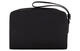 Emporio Armani 18 Classic Eagle Logo Zipper Close Polyurethane Toilet Bag Small Women's Black Basic Pack (Bag + Dust Bag)