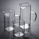 ENSHOUSU Épaissined carré Crescent Verre Fair Cup de thé domestique Diviseur de thé à la chaleur Fleurée de thé à la chaleur Ensemble accessoires de thé Kung Fu Filtre Thé 12023 MODE CRYPTION THE-258ML Square Moon