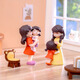 Xixiaowei paysage moderne créatif de la fête des mères poupées de la fête des mères petits ornements de bricolage décorations enfants enfants enfants enfants 2 Mother and Daughter [Orange + Yellow]