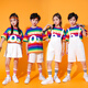 10,000 people collected the Children’s Day Performance Clothes Overalls Set Kindergarten Graduation Photos Elementary School Cheerleaders Rainbow T+White Overalls+Socks 90 90