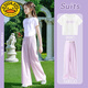 G.Duckkids Little Yellow Duck Girl Girl Summer Anzug Kinder kurzärmelige Hosen Mode mittelgroße Kinder-Sommeranzug lässige Mädchen Mode 9889 Weiß + 15106 Lila [Set] 170 cm