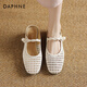 Daphnes chinesisches Valentinstag Retro Hollow Mary Jane Halbschuhe für Frauen 2025 Neuer Sommer geflochten