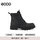 爱步（ECCO）男士工装靴马丁靴男靴 214714  02001黑色 41 