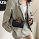 Longxiang Pingtin nylon dumpling bag women's single handle handbag simple and fashionable one-shoulder crossbody mobile phone coin wallet black