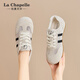 La Chapelle Frauenschuhe 25 Jahre Neue Frauenschuhe Mesh atmungsable Brettschuhe lässig vielseitige Frauenschuhe Trainingschuhe nicht stinkend Füße Leichtgewichtige Frauenschuhe Beige xxe6628-2 36