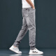 Lee Cooper Hong Kong Tres defensa Jeans blancos de alta gama hombres delgados pies delgados estiramiento delgado de pantalones blancos puros hombres 1049 gris regular (71.9% algodón) 32 algodón