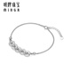 Ming brand jewelry platinum bracelet Pt950 white gold brilliant bracelet gift for women BFK0055 chain length about 16+2.5 cm about 5.71 grams
