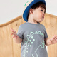 Mini Bala boys short-sleeved T-shirt summer children's style non-sweat-friendly top pure cotton quick-drying