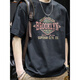 
Semir heavy short-sleeved T-shirt for men in summer new American fashion brand pure cotton men loose large size trendy half-sleeved top for men 9918 black regular M suitable 115-130Jin [Jin equals 0.5 kg]