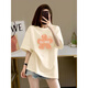 With pure YISHION Korean version of fat mm apricot pure cotton short-sleeved T-shirt for women 2025 new summer large-size slimming shoulder half-sleeved top trendy 1047# Navy Blue [Pure Cotton] XL [Suggested 135-155Jin [Jin equals 0.5 kg]]