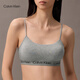 Calvin Klein underwear [Chinese Valentine's Day gift] 25 spring and summer women's ck no-wire light sports vest bra QP2982O P7A-Coconut Blue Gray M