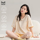 
Cat Man Pure Cotton Pajamas Women's 2025 New Summer Large Size Can Wear Outdoor Short Sleeve Home Suit Shorts Set 6624 Skin Comfort M Suitable for 80-100