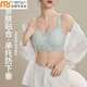 莫代尔大胸显小内衣女无钢圈聚拢女收副乳薄款大码全罩杯蕾丝美背文胸 2663 深紫色 75B 34CD