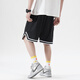 IZEXX American sports shorts men's summer loose basketball pants breathable quick-drying casual five-point pants IZ56 black L