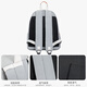 
Forever cultivateForever solid color backpack simple female college student casual travel backpack computer bag junior high school student school bag male gray #9227