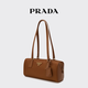 PRADA/Prada Gift Women's Medium Regenerated Nylon Handbag Brandy Color
