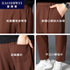 Bosswei Casual Pants Men's Sports Pants Versatile Loose Drape Cuffed Trousers Korean Style Four Seasons Small Feet Brown Harem Pants Summer Black Thin Section M 100-115Jin Jin is equal to 0.5 kg