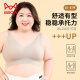 猫人 MIIOW内衣女夏季特大码无痕胖妹妹200斤无钢圈95CD薄E杯大胸显小文胸罩 灰色 M 75BCD 【80-100斤】