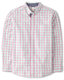 GYMBOReeGymboree Men's Dad and Son Long Sleeve Button-Down Shirt, Allure Pink, XL Allure Pink XL