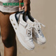 Ma Feishitu (MEPHISTO)/Ma Feishitu new women's casual shoes couple's fashion sneakers light and comfortable 12205/9930N/3628 (white/gray) 39