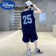 Disney (Disney) Kinder Sommer Boys Anzugsloser Weste Set 2025 Neue Sommer Big Children's Summer Sports Schnell trockener Basketball -Kleidung Marine Blau 160 cm
