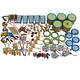 ORFF Early Education Musical Instrument Set École primaire Percussion Instrument combinaison Musique d'enfants Enseignement Aids Musique Éclaircissement Enseignement Toys 100 pièces Set Autre quantité